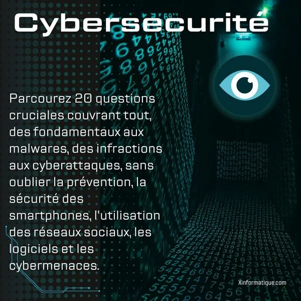 Teste de connaissance en cybersécurité. 
        Un quizz de 20 questions pour vous évaluer puis vous former aux fondamentaux en matière de sécurité informatique !