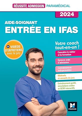 Livre pour Réussir son admission Entrée en IFAS - Aide-soignant 2024